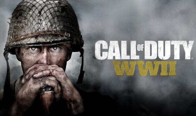 Call of Duty WWII Gold Edition cover art featuring a soldier.