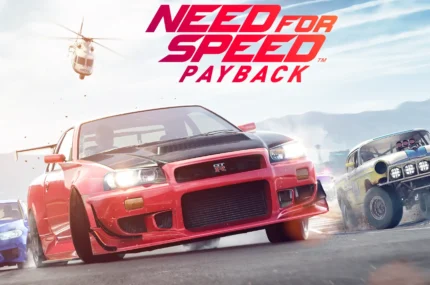 Rayman Legends Need for Speed Payback: Red Nissan Skyline R34 racing