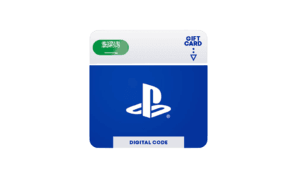 PlayStation gift card digital code blue design