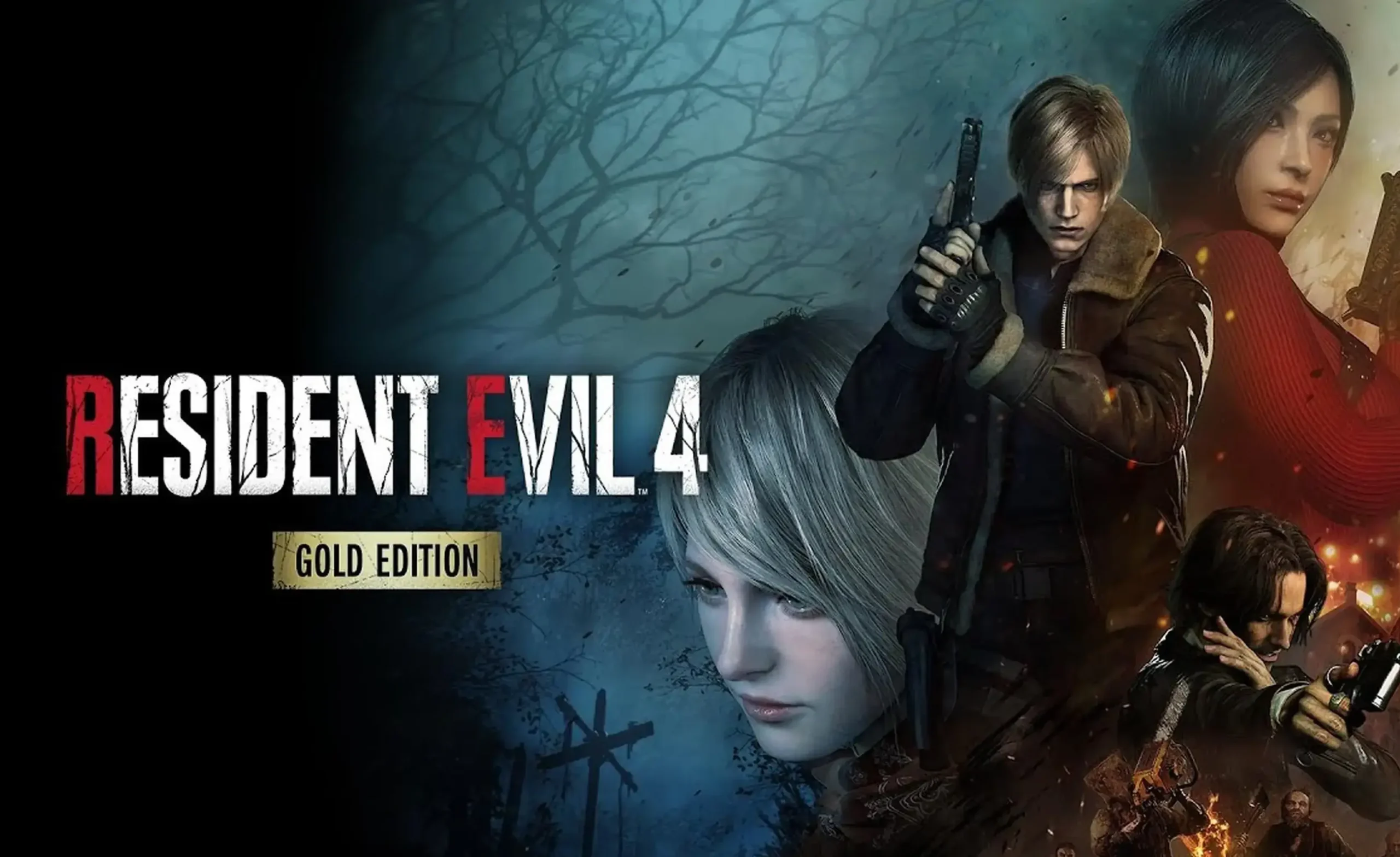 Resident Evil 4 Gold Edition cover art featuring Leon S. Kennedy and Ada Wong.
