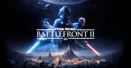 STAR WARS Battlefront II key art: Rey, Iden Versio, and Darth Maul